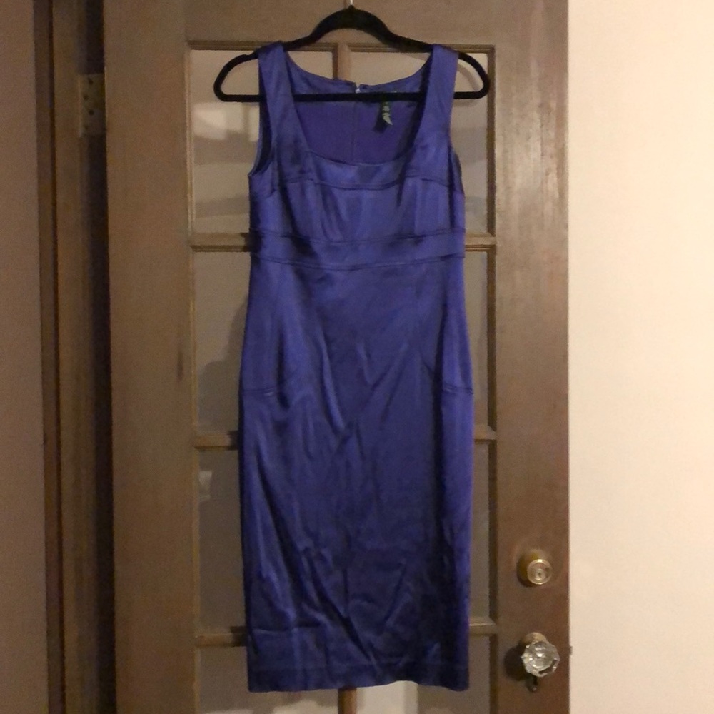 Ralph Lauren stretch satin dress, sz 8 (fits 6-8)